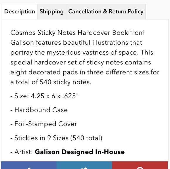 Space theme stationery set: sticky notes, stickers, paperclips - Picture 6 of 16